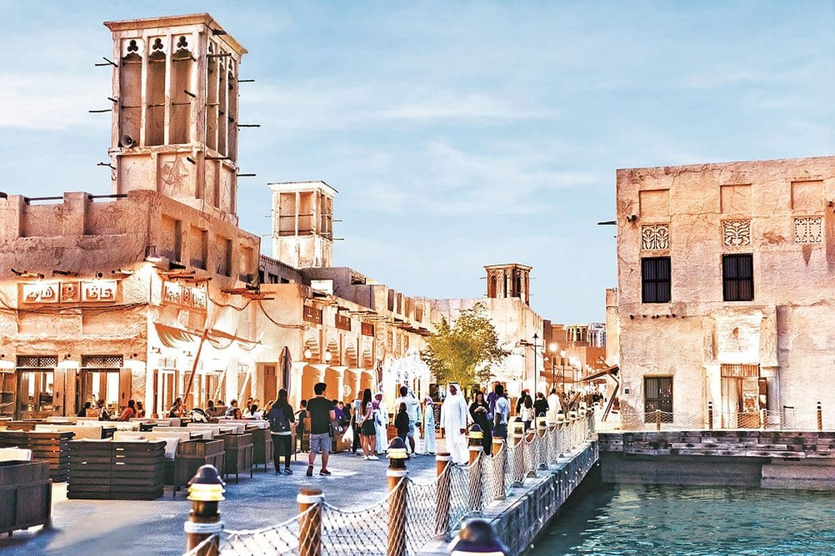 Al Seef waterfront on Dubai Creek